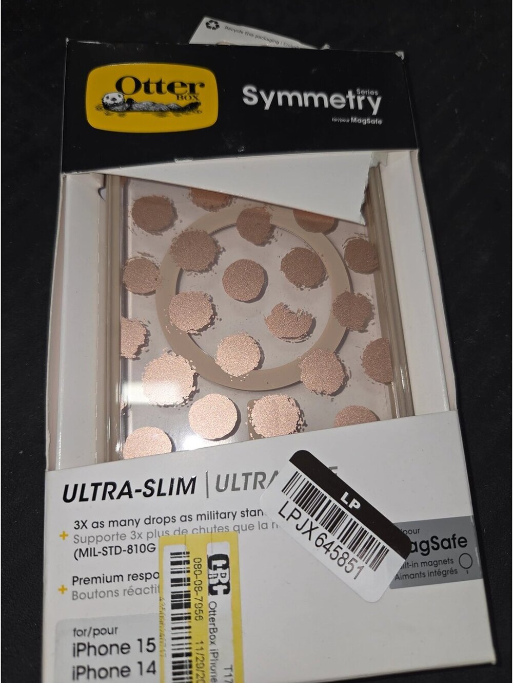 OtterBox iPhone 15 Plus/iPhone 14 Plus Symmetry Magsafe Dotting Around